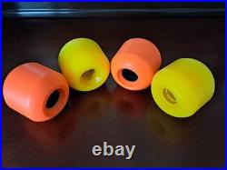 BDS Bulldog Skates Dub Cons Old School ORANGE & YELLOW Skateboard Wheels