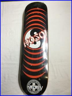 Black Label Christian Hosoi Yin Yang Graphic Black Red White Size 8 Skateboard D