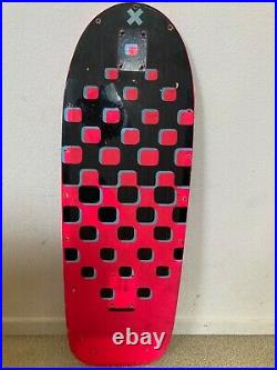 Brand X Vintage 1983 X Terminator skateboard deck black pink VGC
