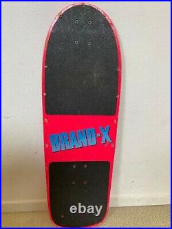 Brand X Vintage 1983 X Terminator skateboard deck black pink VGC