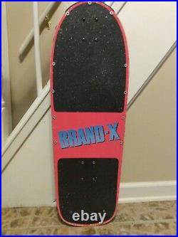 Brand X Vintage Skateboard Ugly Stix rails Variflex street rage wheels RARE