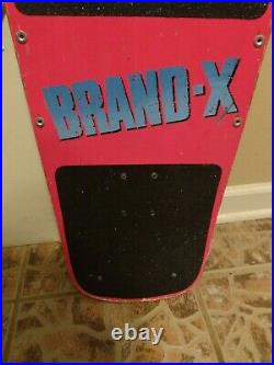 Brand X Vintage Skateboard Ugly Stix rails Variflex street rage wheels RARE