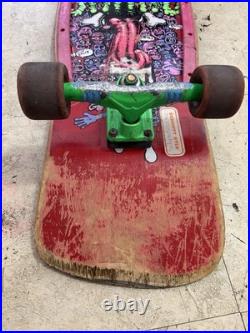 Brand x riot stick skateboard complete vtg 80s 1986 gullwing santa cruz schmitt