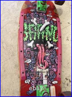 Brand x riot stick skateboard complete vtg 80s 1986 gullwing santa cruz schmitt