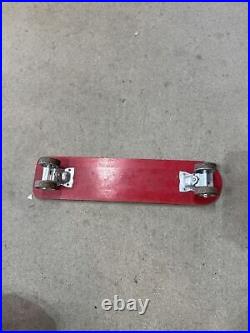Classic! 1960's Era / Roller Derby #10 / RED / Wooden Skateboard
