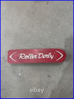 Classic! 1960's Era / Roller Derby #10 / RED / Wooden Skateboard