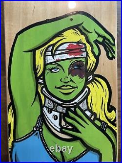 Consolidated Skateboards Hurt Girls Hand Screened Skateboard Set Todd Bratrud