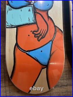 Consolidated Skateboards Hurt Girls Hand Screened Skateboard Set Todd Bratrud