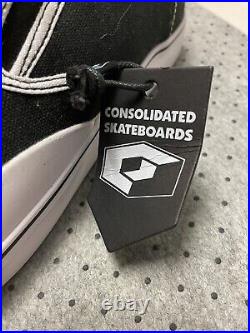 Consolidated Skateboards Shoes Slip On Size 9.5 Rare! Brand New