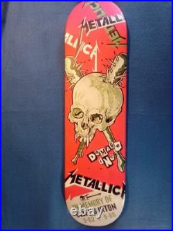 Custom One of A Kind Metallica Cliff Burton Tribute Skateboard Deck 8.25