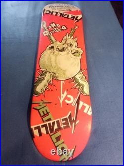 Custom One of A Kind Metallica Cliff Burton Tribute Skateboard Deck 8.25