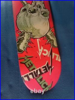 Custom One of A Kind Metallica Cliff Burton Tribute Skateboard Deck 8.25