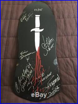 Daggers 2006 Autographed Skateboard Deck Hosoi, Olson, Dressen, Duncan, Reategi