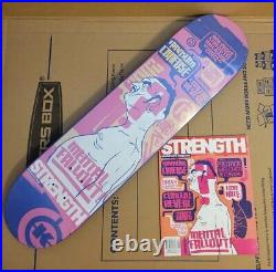 Dave Kinsey x Strength, Mental Fallout! , 2002 Skate Deck LE of 100 KAWS withMag