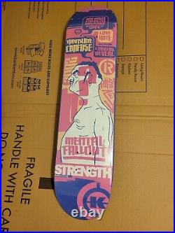 Dave Kinsey x Strength, Mental Fallout! , 2002 Skate Deck LE of 100 KAWS withMag
