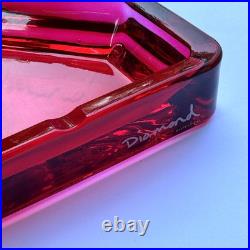 Diamond Supply Co Branded Merch Ashtray Dish Rare HTF Red Color
