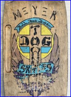 Dogtown Skateboard Bulldog Model Vintage Complete Skateboard Alva Flat backs BDS