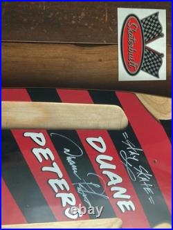 Duane Peters Skateboard Signed! New! Olson Skull Punk Hosoi Hawk US Bombs Hunns