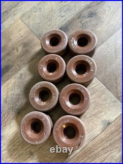 FO-MAC Kwitite Vintage Classic Skate Wheels Brown Color Complete Set of 8