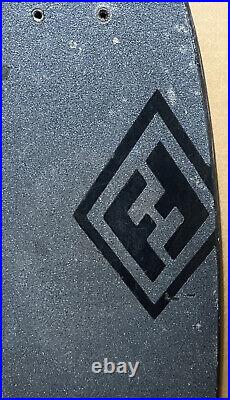 Flexdex Pro 40 inch Vintage Fiberglass Skateboard deck black engraved Longboard