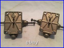 GULLWING HPG IV SPLIT AXEL VINTAGE GOLD SKATEBOARD TRUCKS With GUARDS 1970s