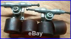 GULL WING H. P. G. IV PRO 8 AXLE VINTAGE SKATEBOARD TRUCKS with ROAD RIDER 6 WHEELS