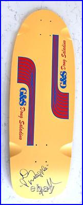 G&S Doug Pineapple Saladino SIGNED 1981 Reissue Skateboard Deck Gordon & Smith