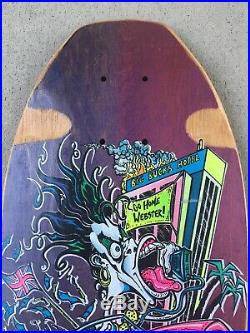 G&S Gordon Smith Danny Webster Skateboard Deck NOS Purple Fade Vintage Old