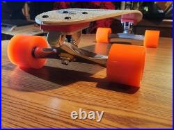 G&S High Camber Swiss Made Fibreflex Slalom Skateboard 2003 NOS Deck withNew Build