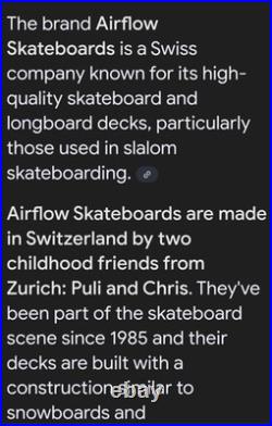 G&S High Camber Swiss Made Fibreflex Slalom Skateboard 2003 NOS Deck withNew Build