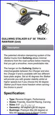 G&S High Camber Swiss Made Fibreflex Slalom Skateboard 2003 NOS Deck withNew Build