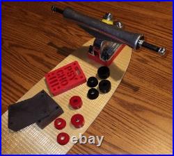 G&S High Camber Swiss Made Fibreflex Slalom Skateboard 2003 NOS Deck withNew Build