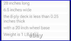 G&S High Camber Swiss Made Fibreflex Slalom Skateboard 2003 NOS Deck withNew Build