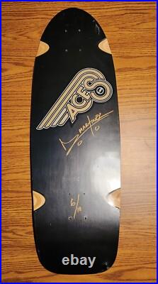 G&S Rare #6 of 10 Gold EditionFlying Aces Skateboard Signed By Dennis Martinez