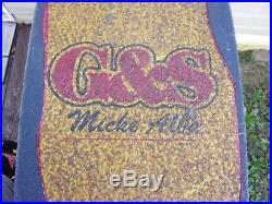 Genuine 1981 G&S Micke Alba Concave Model Skateboard OLD Kryptonics MAKE OFFER