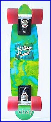 Heritage 1970's Fiberglass Skateboard ACS 500 Trucks Park Rider Logan 5 Wheels