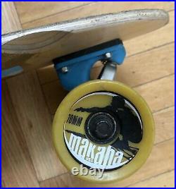 Huge Rare Original Vintage MAKAHA USA 43 X 10 Skateboard Longboard 70mm Wheels