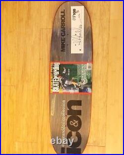 Icon C&D Mike Carroll Nevertrend Skateboard Deck Limited Edition Signed 69/100