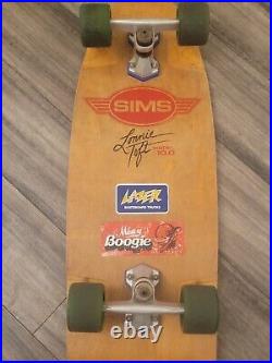Immaculate Vintage Lonnie Toft Sims Skateboard Complete 1970s Lazer Very Rare