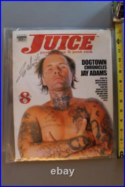 JUICE Jay Adams Autographed Dogtown Z-Flex 2002 Vintage Skateboarding MAGAZINE