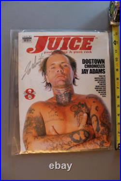 JUICE Jay Adams Autographed Dogtown Z-Flex 2002 Vintage Skateboarding MAGAZINE