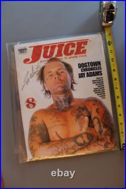 JUICE Jay Adams Autographed Dogtown Z-Flex 2002 Vintage Skateboarding MAGAZINE