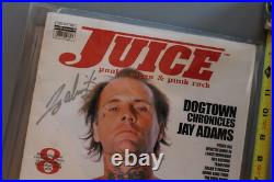 JUICE Jay Adams Autographed Dogtown Z-Flex 2002 Vintage Skateboarding MAGAZINE
