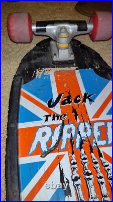 Jack The Ripper Variflex Vintage Skateboard Extremely Rare 1980s 80's Skeleton