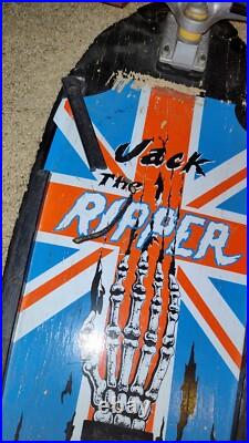 Jack The Ripper Variflex Vintage Skateboard Extremely Rare 1980s 80's Skeleton