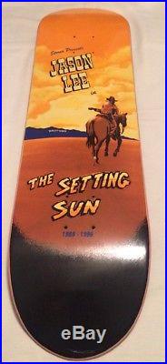 Jason Lee Stereo Skateboards 90s Vintage Rare Retirement Setting Sun Model
