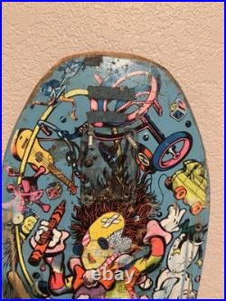 Jeff Grosso Toy Box Santa Cruz Skateboard early Blown Up Graphic Version
