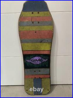 Jeff Phillips Sims Vintage Skateboard Tye Dye Demon 1987
