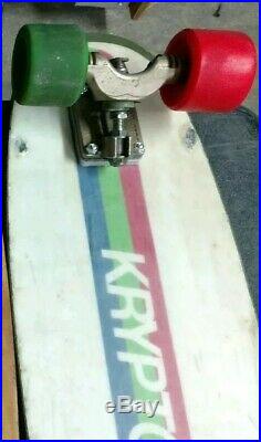 KRYPTONICS Foam Core Vintage Skateboard with Kryptonics 70mm & Gull Wing HPG IV
