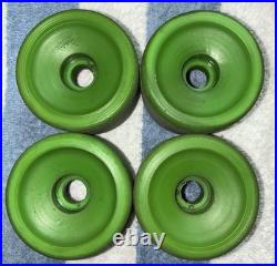 Kryptonics 70mm Skateboard Wheels GREEN VINTAGE 2nd GENERATION Washer